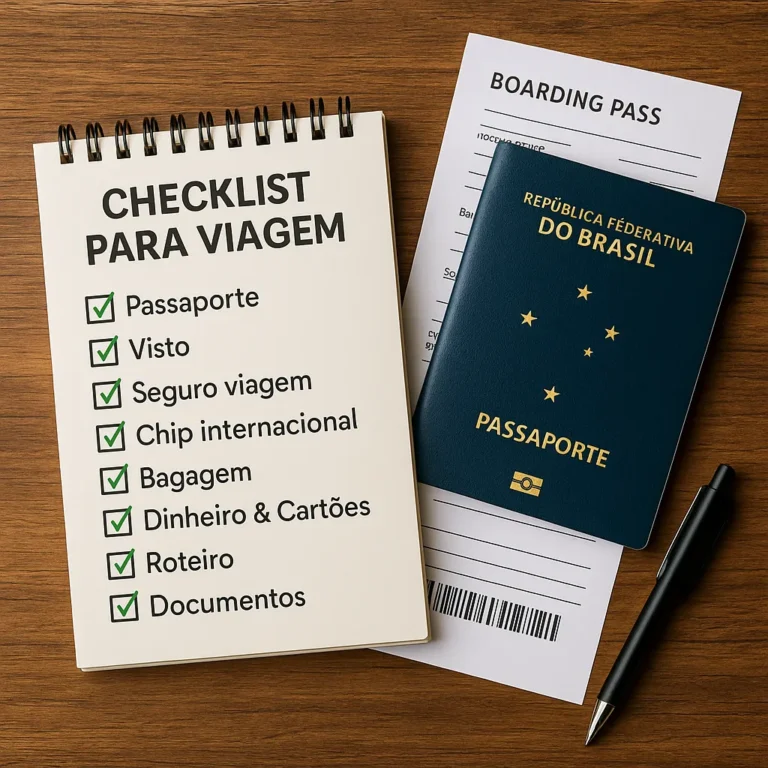 Checklist para viagem internacional