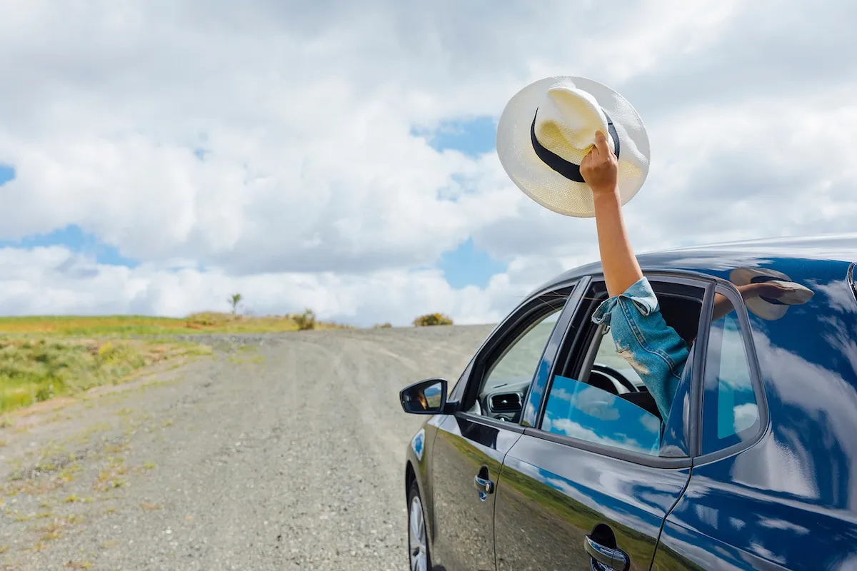 Viagem de carro e liberdade
