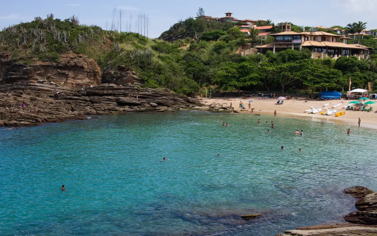 Praia da Ferradurinha em Búzios