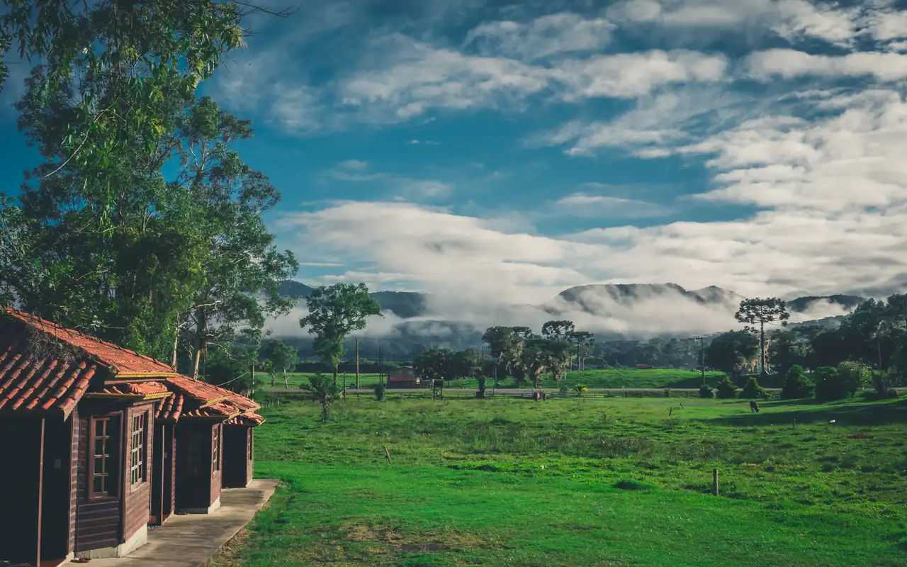 Linda vista da natureza pura em Urubici