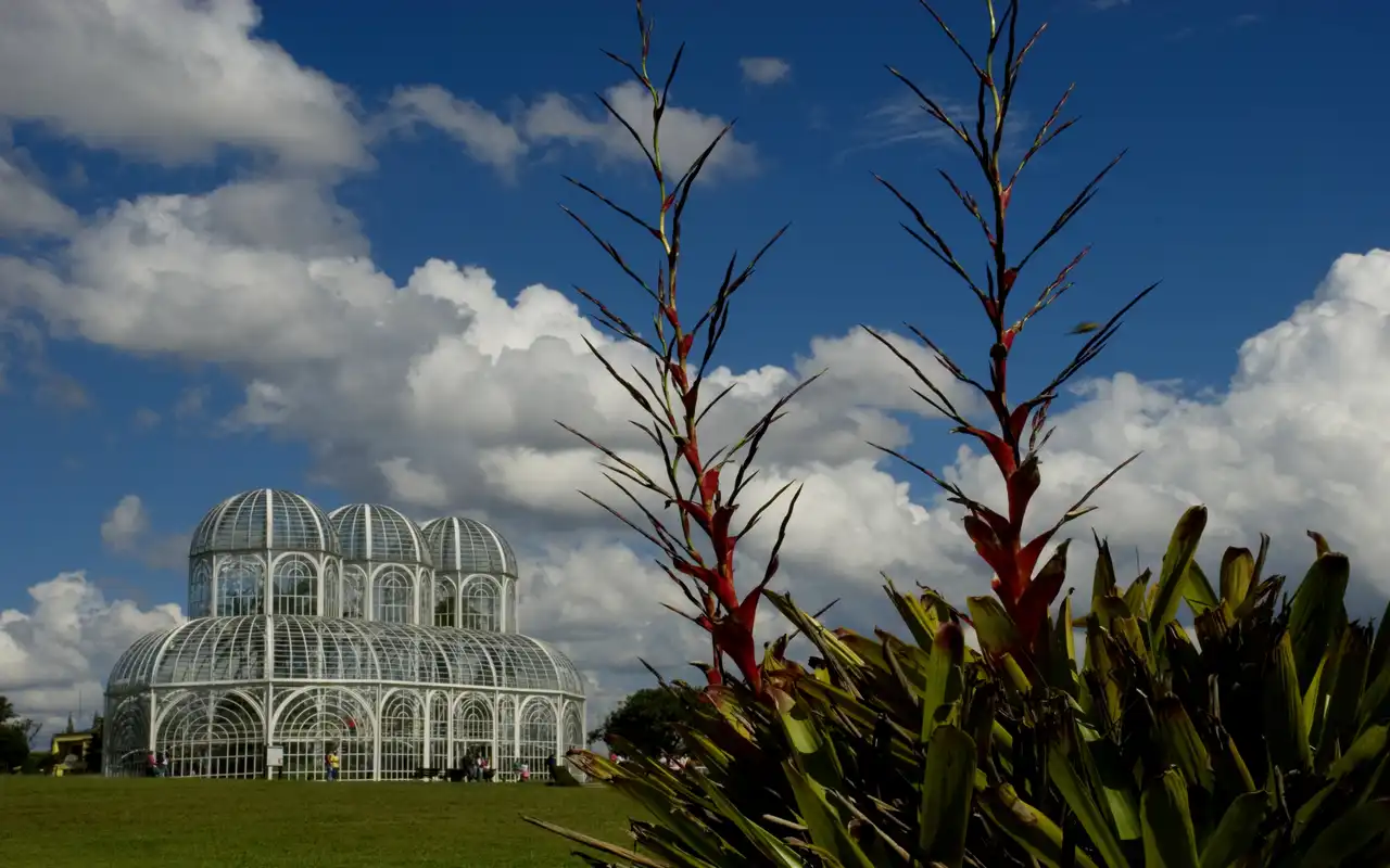 Vista perfeita do Jardim Botânico em Curitiba